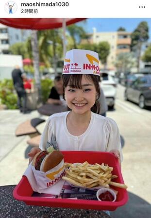 島田麻央インスタグラム（ｍａｏｓｈｉｍａｄａ１０３０）より