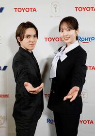 　フィギュアスケートで現役復帰し、アイスダンス挑戦を表明した本田真凜（右）、宇野昌磨組