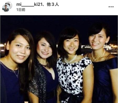内田美希さんインスタグラム（ｍｉ＿＿＿＿＿ｋｉ２１）より