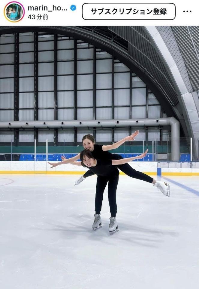 本田真凜インスタグラム（ｍａｒｉｎ＿ｈｏｎｄａ）より