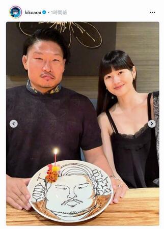 新井貴子のインスタグラム（ｋｉｋｏａｒａｉ）より