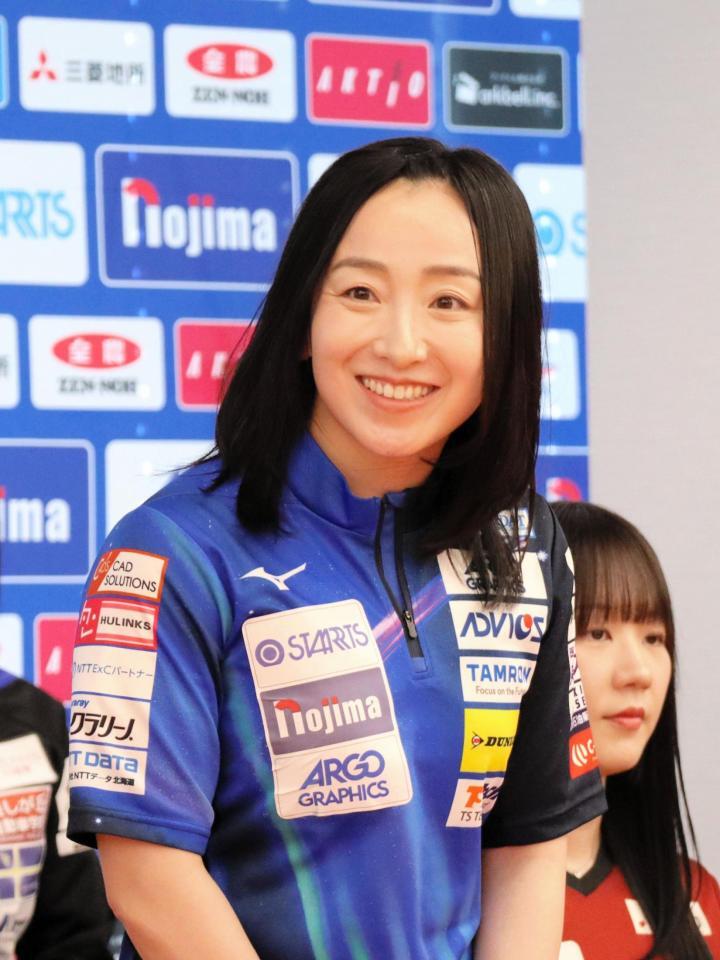 カーリング日本選手権前日会見に出席したロコ・ソラーレの藤沢五月