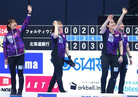 決勝進出を決めた北海道銀行（撮影・石井剣太郎）