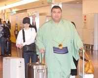 フランスから帰国した高安（右）と杜このみ夫妻（撮影・佐々木彰尚）