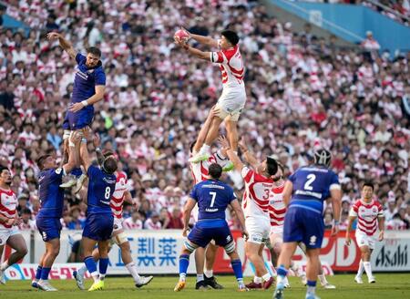 開幕したネーションズ選手権の日本－イタリア戦＝秩父宮