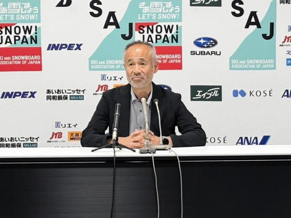 会見に出席した河野競技本部長
