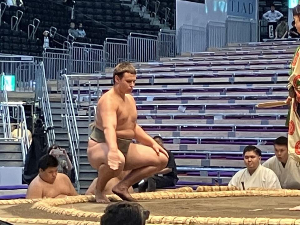 前相撲で土俵デビューした栄誠