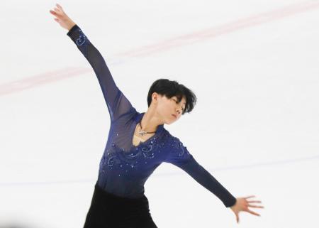 　ジュニア男子フリー　演技する西野太翔＝アクアマリンちば