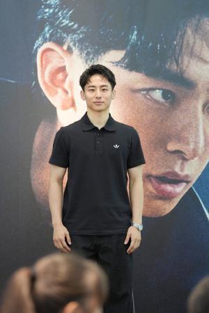 　イベントに参加したバスケットボール男子の河村勇輝＝２９日、東京都渋谷区