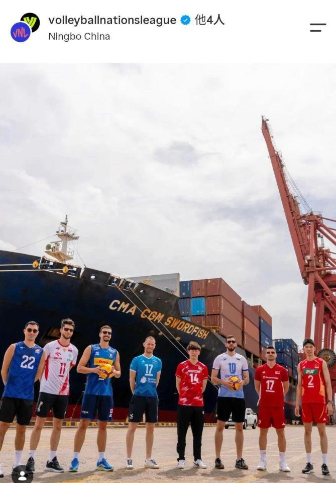 ネーションズリーグの公式インスタグラム（ｖｏｌｌｅｙｂａｌｌｎａｔｉｏｎｓｌｅａｇｕｅ）より  