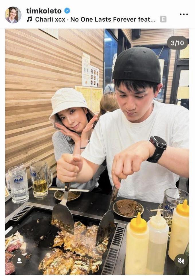 ティム・コレト氏のインスタグラム（＠ｔｉｍｋｏｌｅｔｏ）から