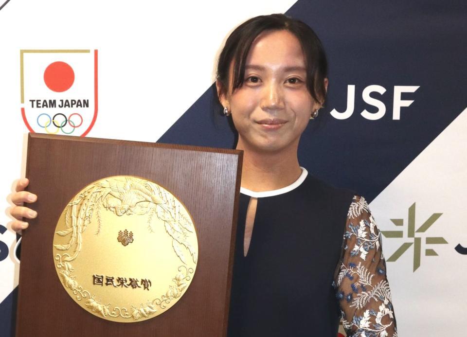 ４日に国民栄誉賞を受賞した高木美帆さん