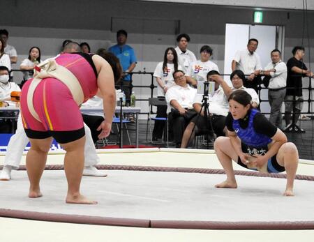 団体戦決勝では８０キロ以上級王者の後藤なぎさと対戦した武井陽奈