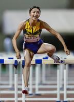 女子１００メートル障害決勝　12秒60の日本新で優勝した中島ひとみ