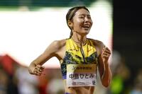 女子１００メートル障害で12秒60の日本新をマークした中島ひとみ
