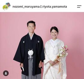 　丸山希と山本涼太のインスタグラムから