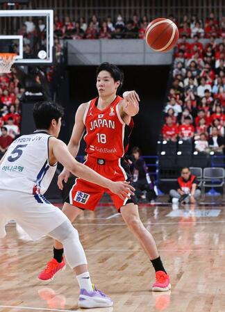 第１クオーター、パスを出す馬場