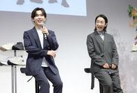 笑顔でトークする鈴木福（左）と清水希容（撮影・棚橋慶太）