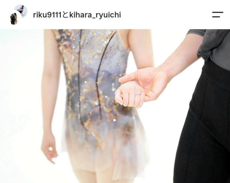 三浦璃来さんのインスタグラム（ｒｉｋｕ９１１１）より
