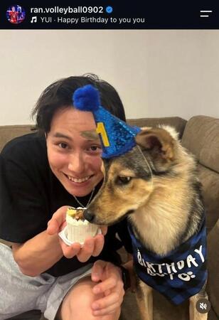 高橋藍のインスタグラム（＠ｒａｎ．ｖｏｌｌｅｙｂａｌｌ０９０２）より