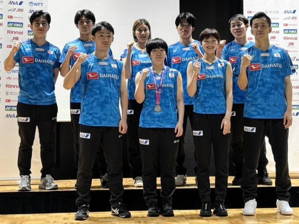 バドミントン世界選手権が行われたインドから帰国した日本代表
