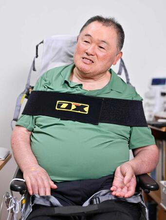　インタビューに応じるＪＯＣ前会長の山下泰裕氏