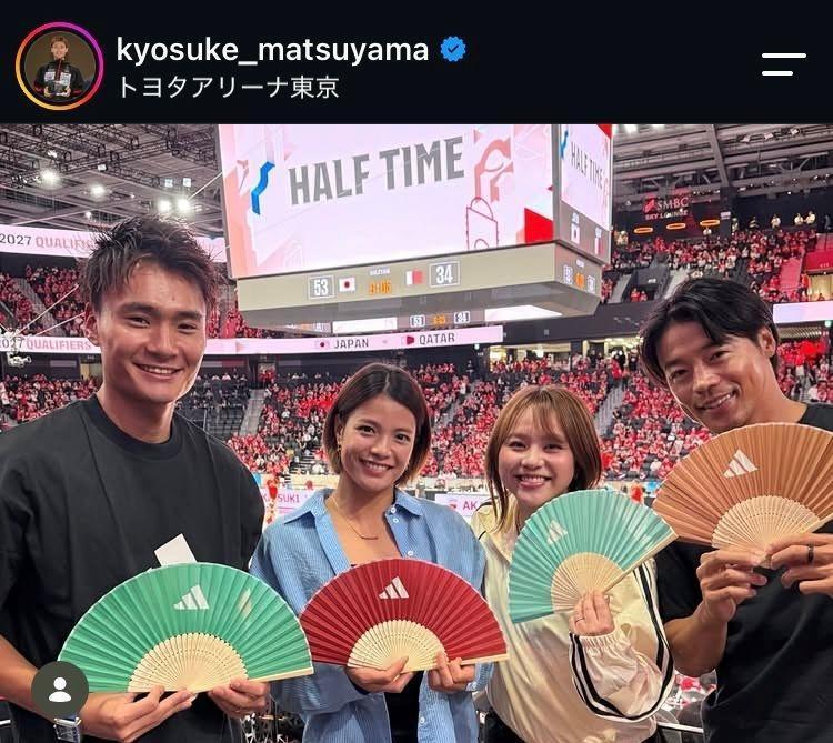 松山恭助のインスタグラム（＠ｋｙｏｓｕｋｅ＿ｍａｔｓｕｙａｍａ）より