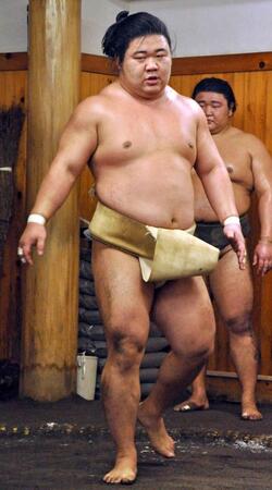 　荒汐部屋に出稽古した藤ノ川
