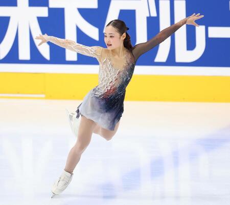 女子ＳＰ、演技をする島田麻央（撮影・伊藤笙子）