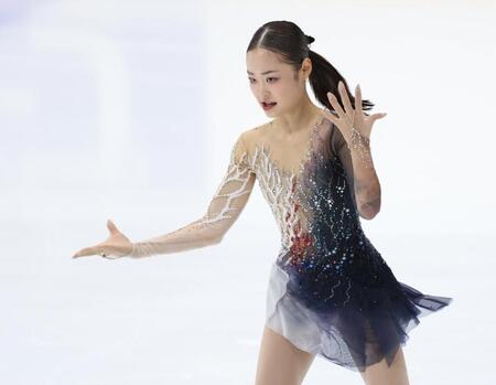 女子ＳＰ、演技をする島田麻央（撮影・伊藤笙子）