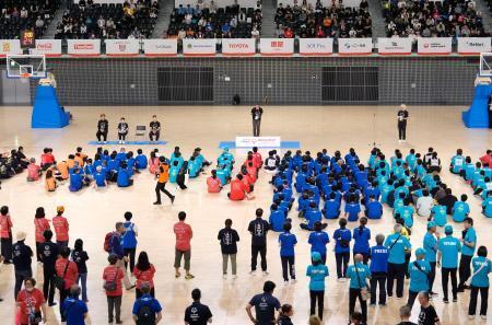 　スペシャルオリンピックス夏季全国大会の閉会式＝６日午後、東京都調布市の京王アリーナＴＯＫＹＯ