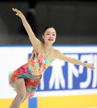 女子ＦＳ、演技する島田麻央（撮影・伊藤笙子）