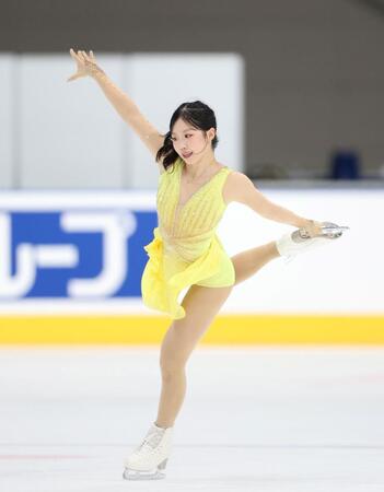 女子ＦＳ、演技する中井亜美（撮影・伊藤笙子）