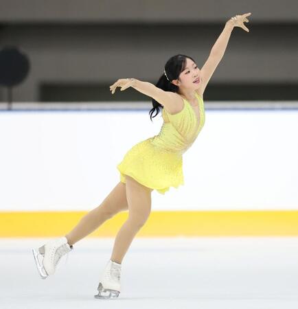 女子ＦＳ、演技する中井亜美（撮影・伊藤笙子）