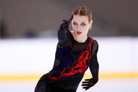 女子フリー　演技するアレクサンドラ・イグナトワ（旧姓トルソワ）