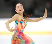 女子ＦＳ、演技する島田麻央（撮影・伊藤笙子）