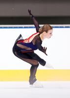 女子フリーで４回転ルッツを成功させ、２位となったアレクサンドラ・イグナトワ（旧姓トルソワ）
