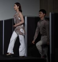 登壇する三浦璃来さん（左）と木原龍一さん