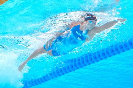 女子２００メートル個人メドレー決勝　３位だった成田実生の自由形