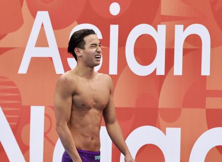 男子２００ｍ自由形決勝で銅メダルを獲得するも、悔しさを滲ませる村佐達也（撮影・伊藤笙子）
