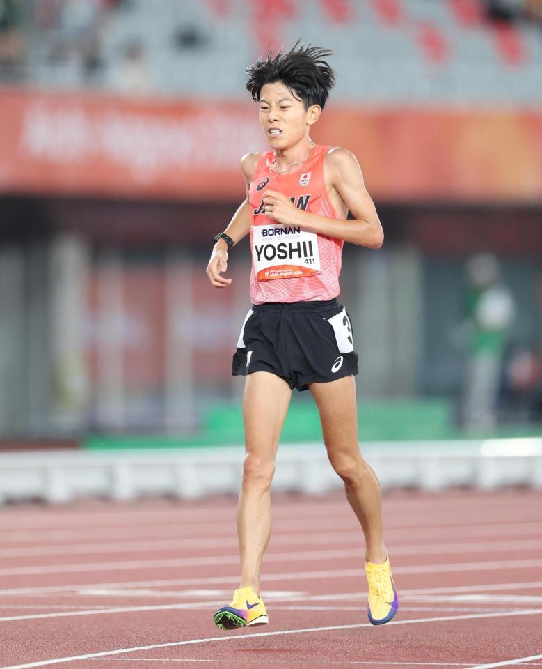 男子１００００メートル決勝で５位だった吉居大和（撮影・中田匡峻）