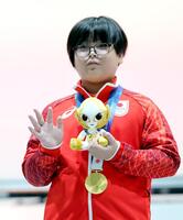 ｅスポーツの「ぷよぷよ」で金メダルを獲得した栗原悠輝
