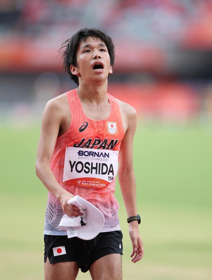 ゴールした吉田祐也（撮影・中田匡峻）