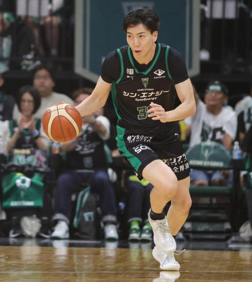 神戸ストークス・金田龍弥（撮影・坂部計介）