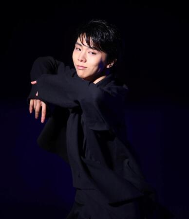 新製品発表会に登場した羽生結弦さん（撮影・石井剣太郎）