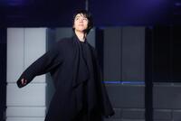 新製品発表会に登場した羽生結弦さん（撮影・石井剣太郎）