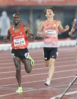 男子５０００メートルで銀メダルを獲得した山口智規（撮影・伊藤笙子）