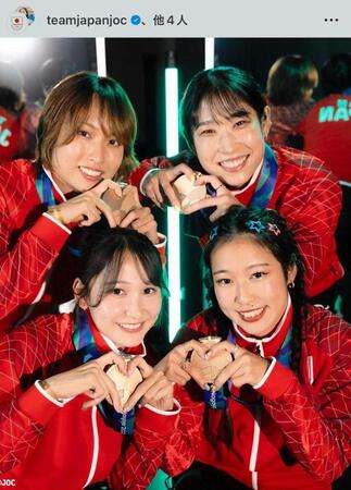 ＪＯＣの公式インスタグラム＠ｔｅａｍｊａｐａｎｊｏｃより
