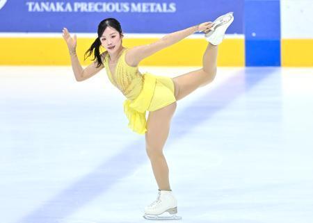 　女子フリー　演技する中井亜美＝田中貴金属アイスアリーナ