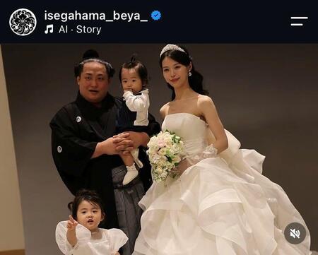 伊勢ケ浜部屋のインスタグラム（ｉｓｅｇａｈａｍａ＿ｂｅｙａ＿）より